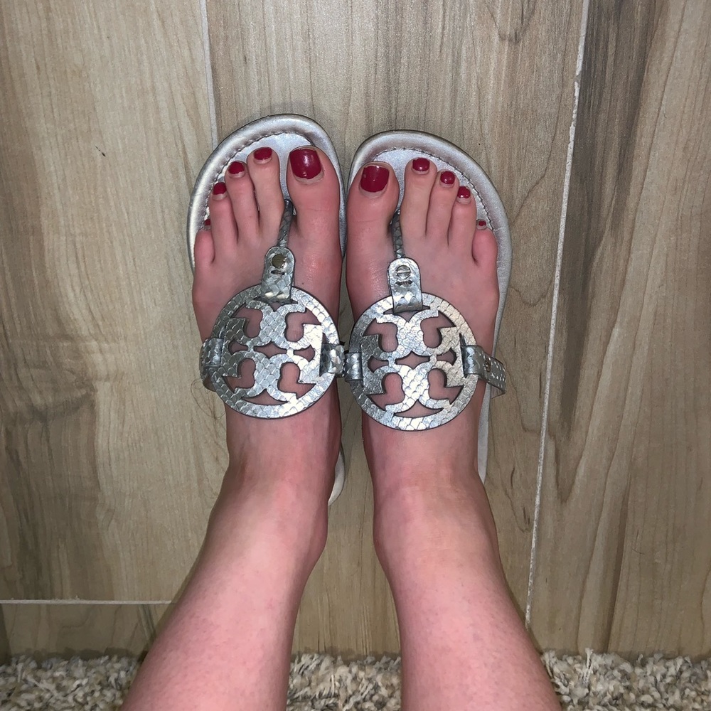 Silver Tory burches!